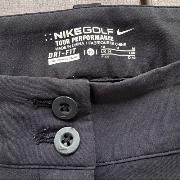 Nike Women’s Golf Tour Performance Dri-Fit Straight Leg‎ Pants Size 10 Black - Picture 4 of 8